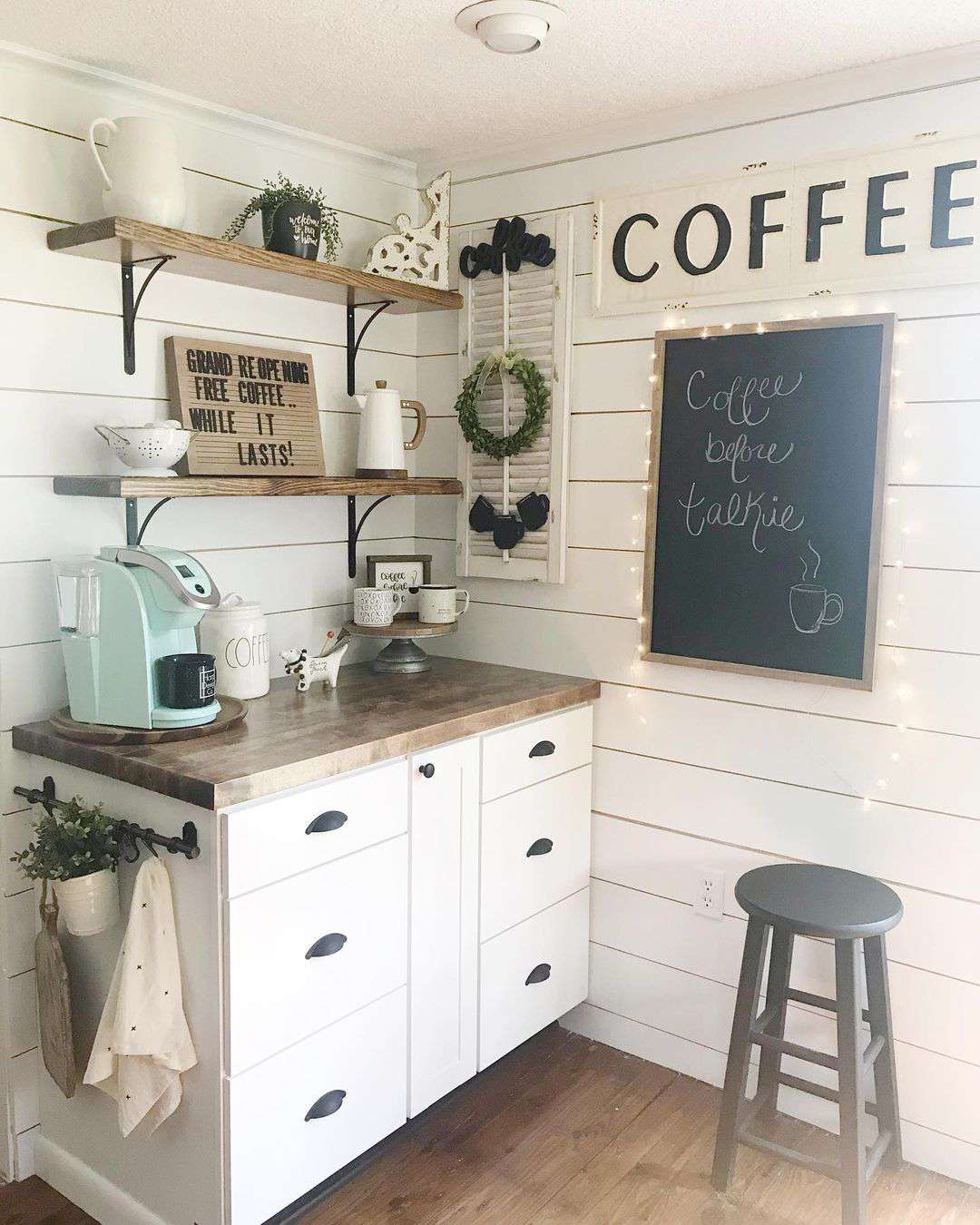 coin café en shiplap