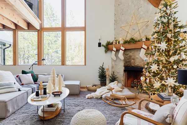 arbre de noël rustique