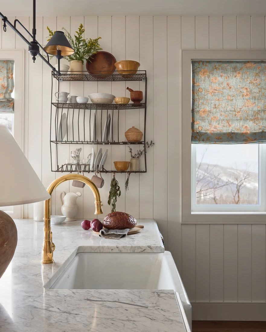 décoration de cuisine moderne à la ferme