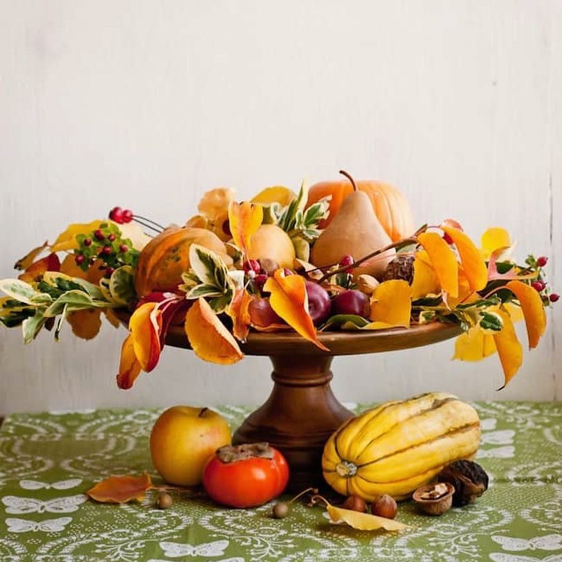 Décoration d'un plateau de récolte