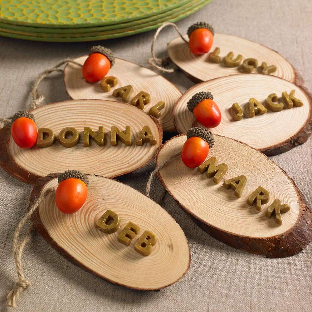Plateaux de table DIY pour Thanksgiving