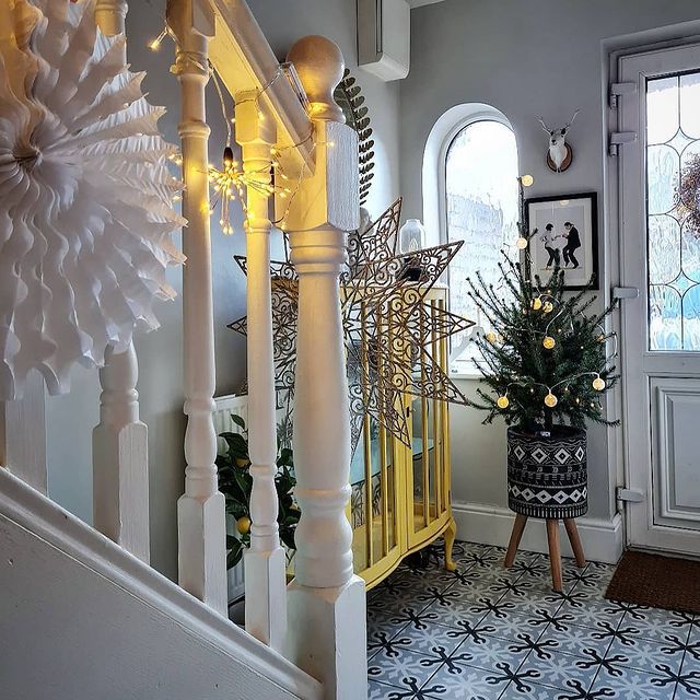 Décoration de couloir de Noël