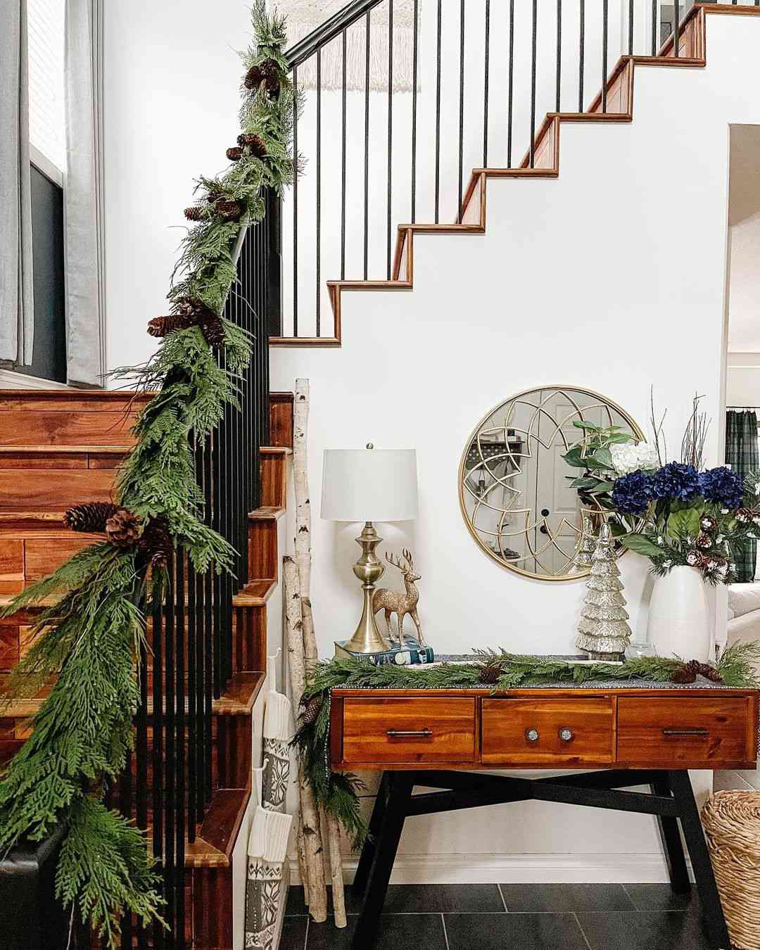 Décoration de Noël pour le couloir d'entrée