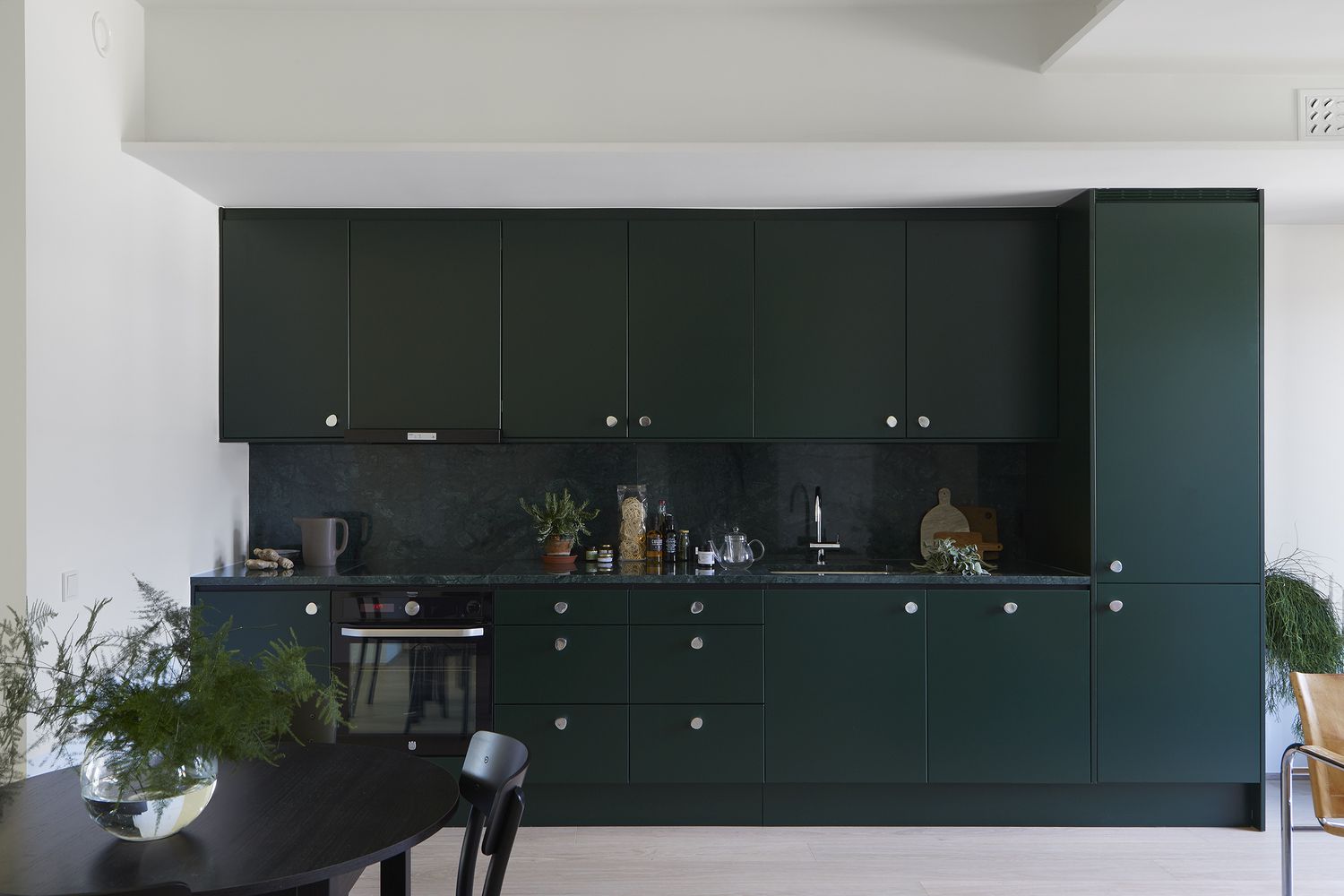 cuisine vert forêt foncé