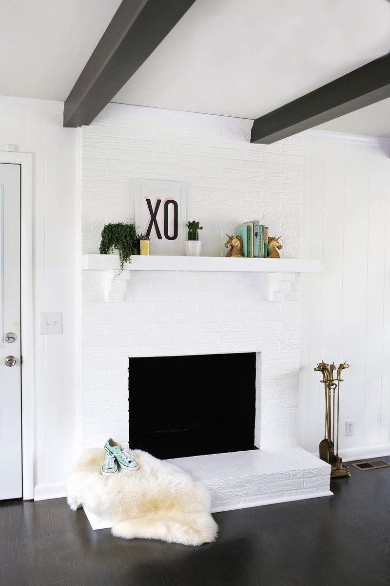 transformation d'une cheminée en briques (diy)