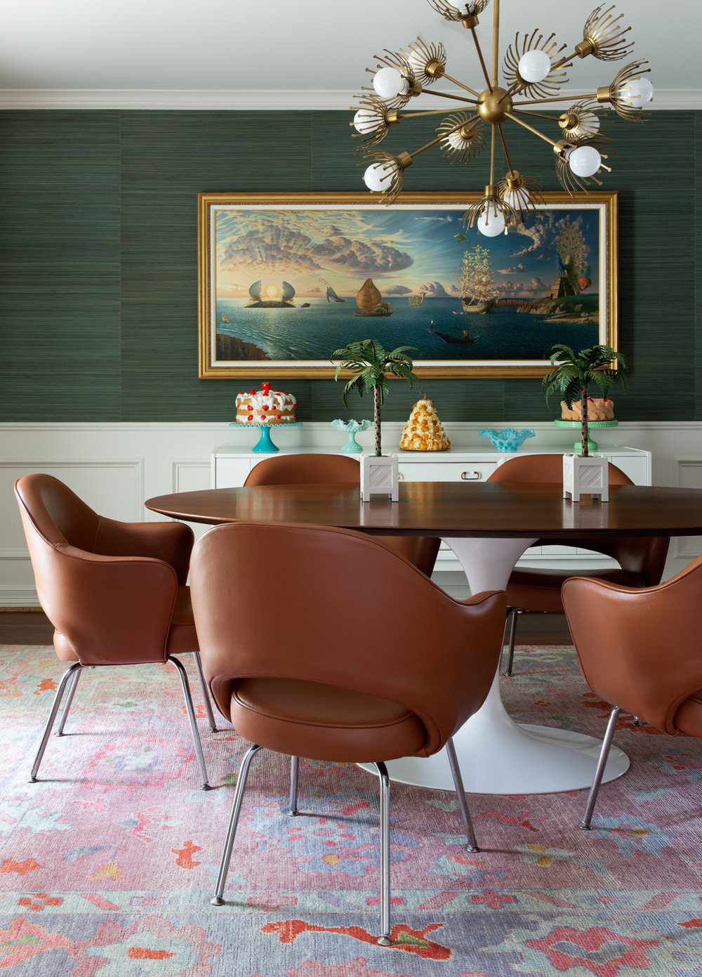 salle à manger formelle éclectique