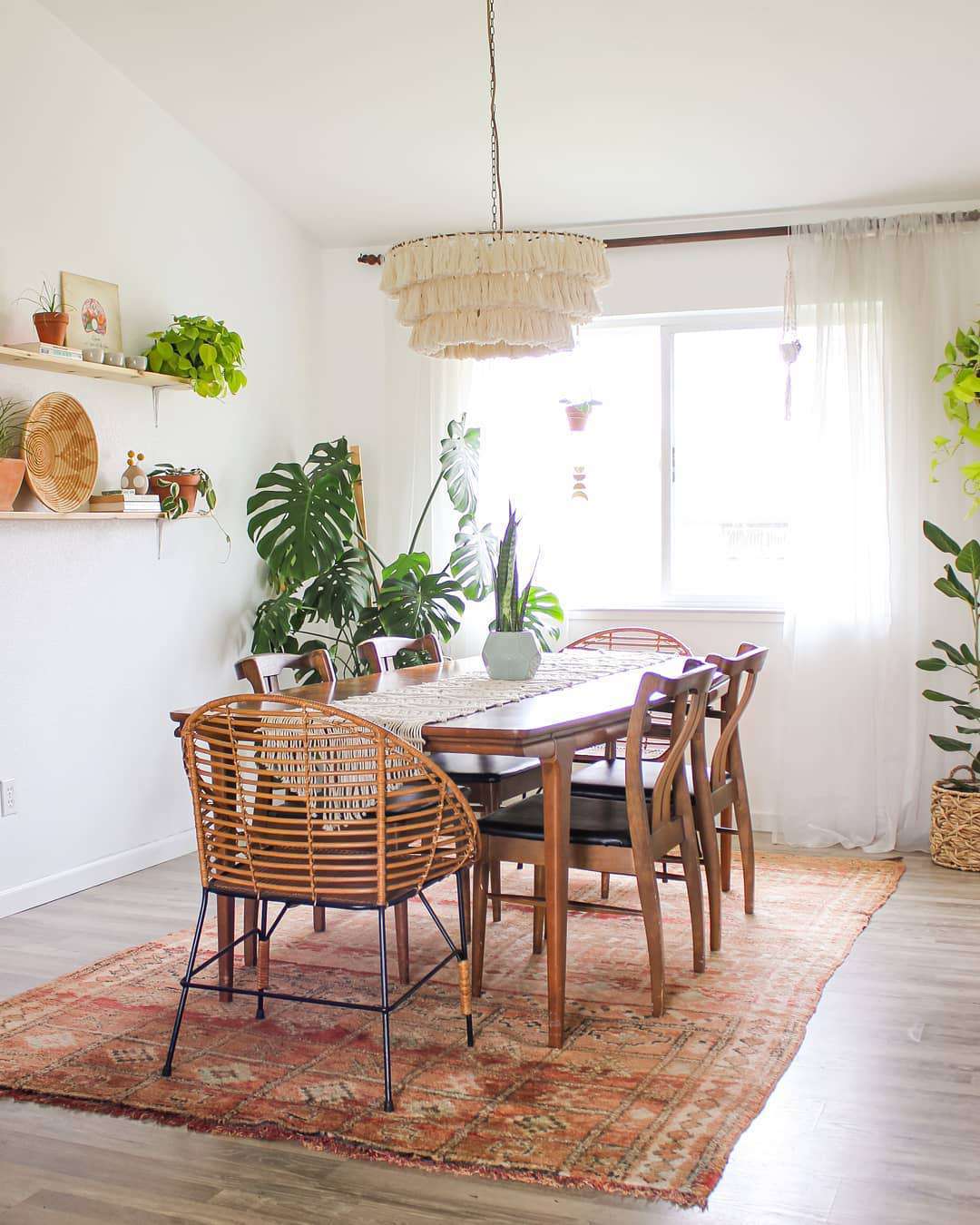 salle à manger formelle de style boho