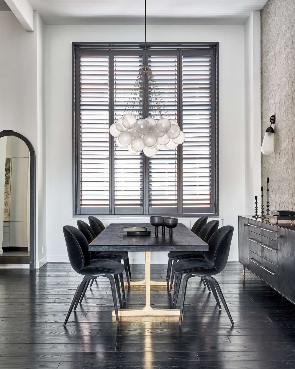 salle à manger formelle d'une maison de ville
