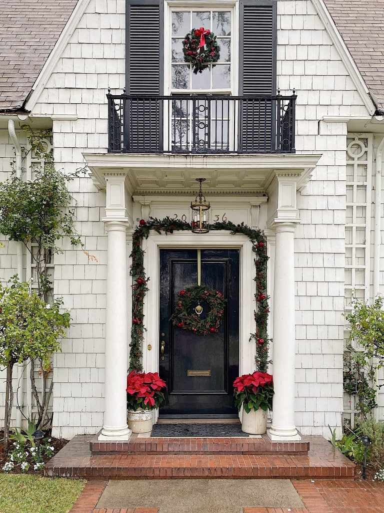 Décoration de Noël pour balcon juliet