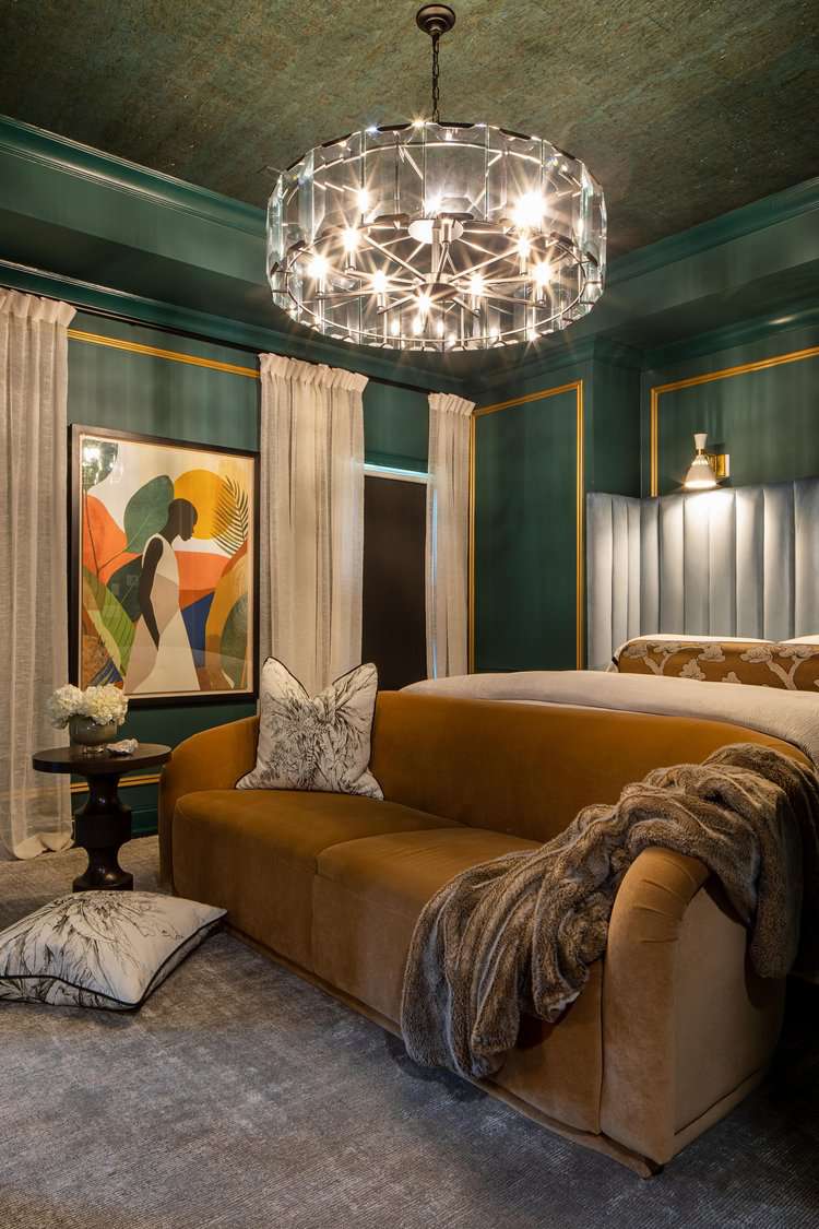 Plafond de la chambre à coucher