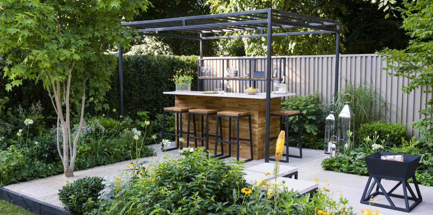 bar de jardin extérieur