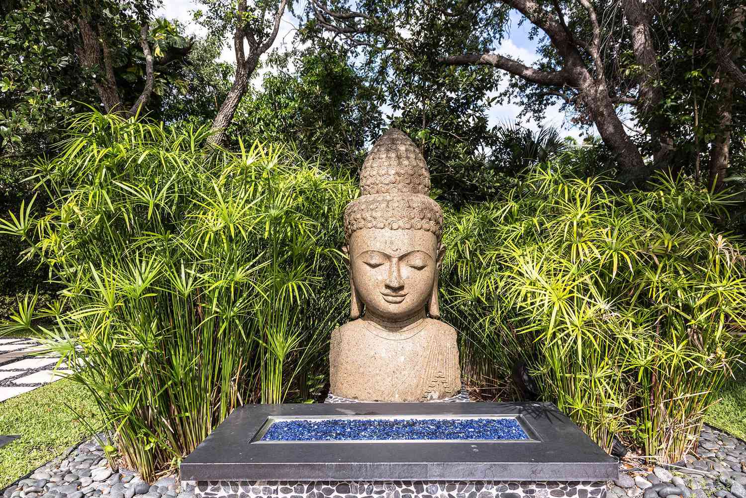 Un jardin de style asiatique