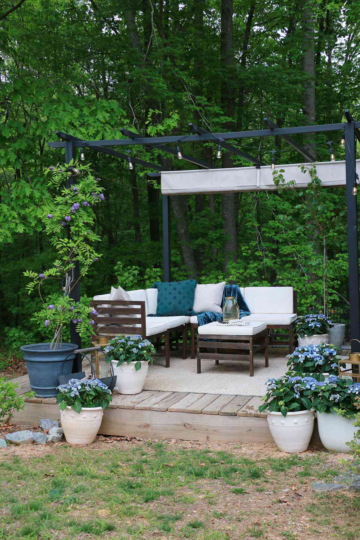 pergola jardin espace pour s'asseoir