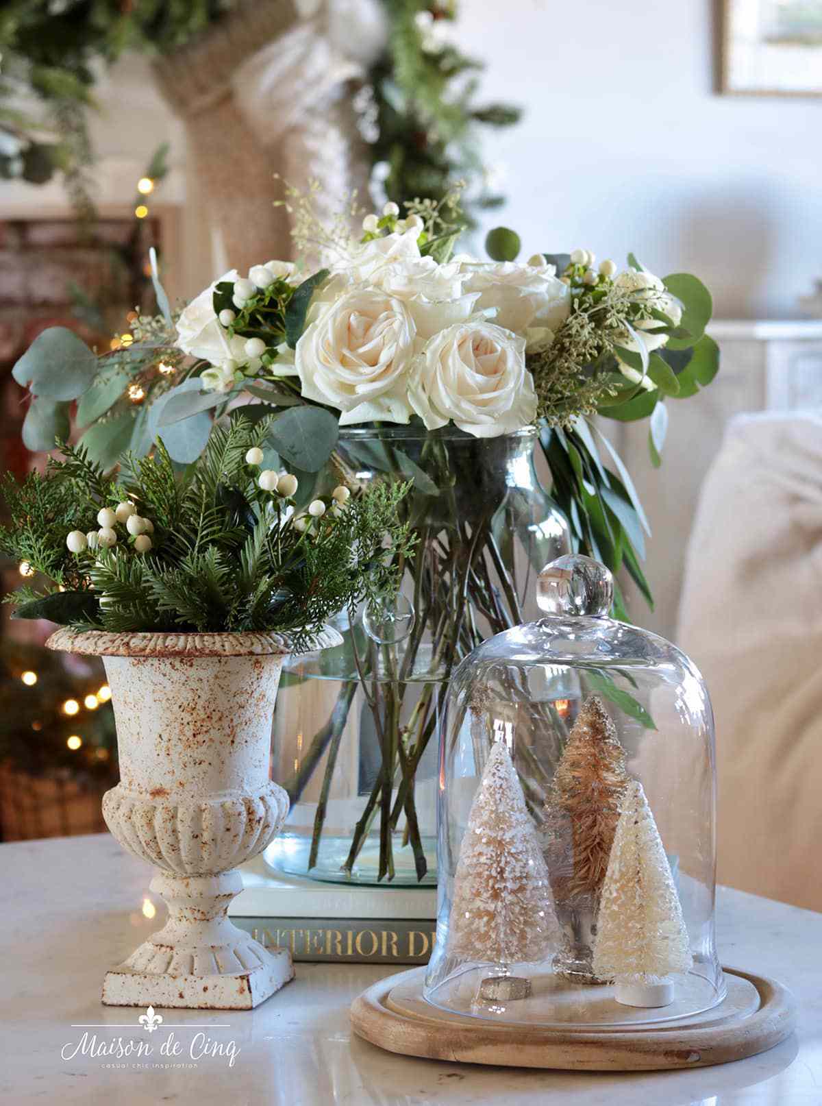 Table basse de Noël à la française