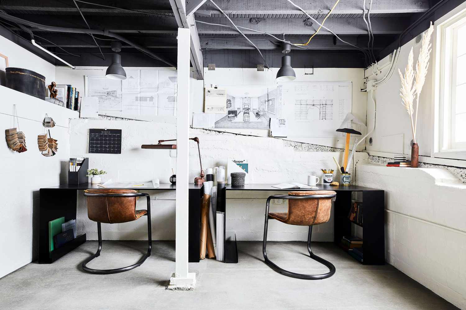 idées de conversion de garage double bureau à domicile
