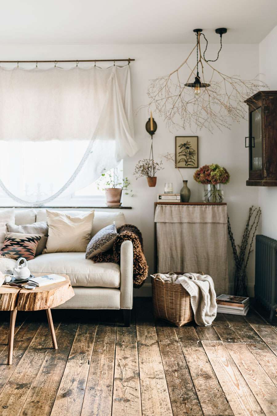 idées de rideaux vintage pour le salon