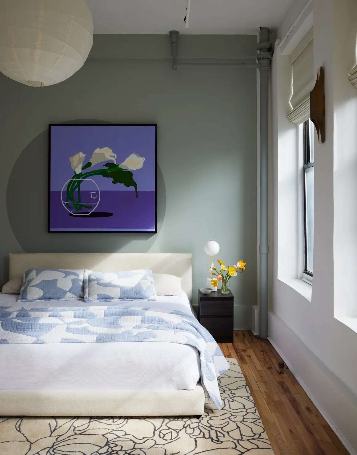 idées de couleurs pour les murs d'accent de la chambre d'amis