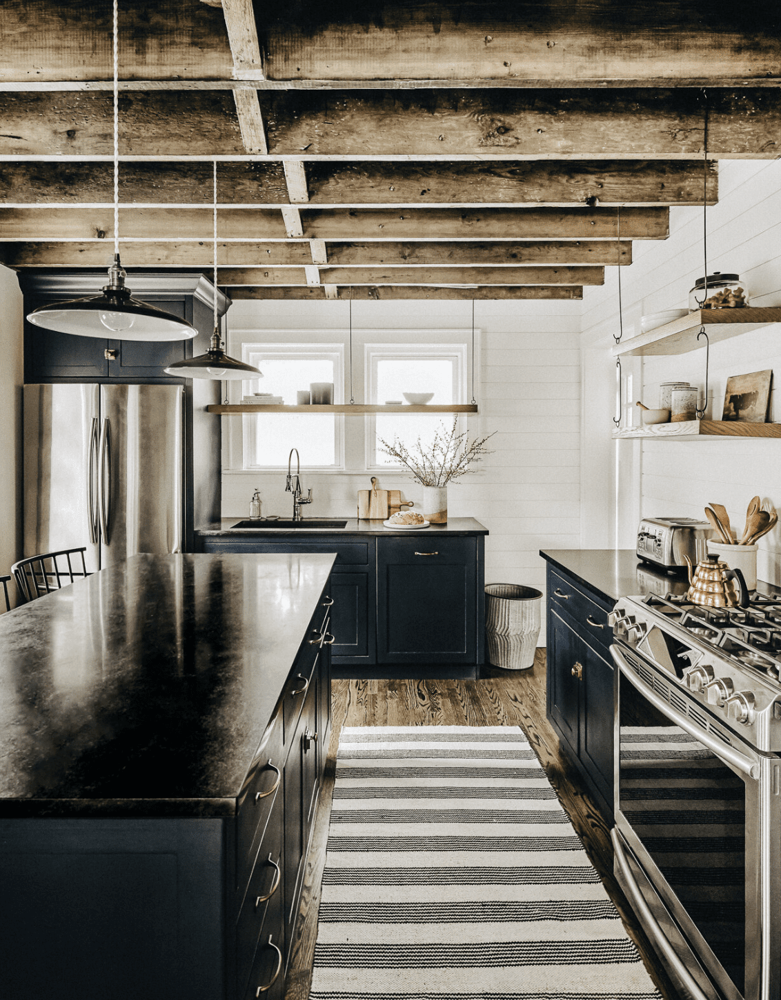 idées de cuisine de chalet moderne