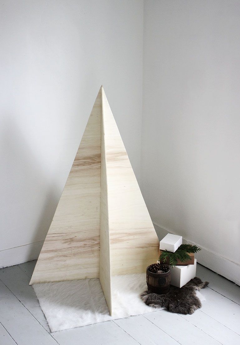 alternatives au sapin de Noël en contreplaqué diy