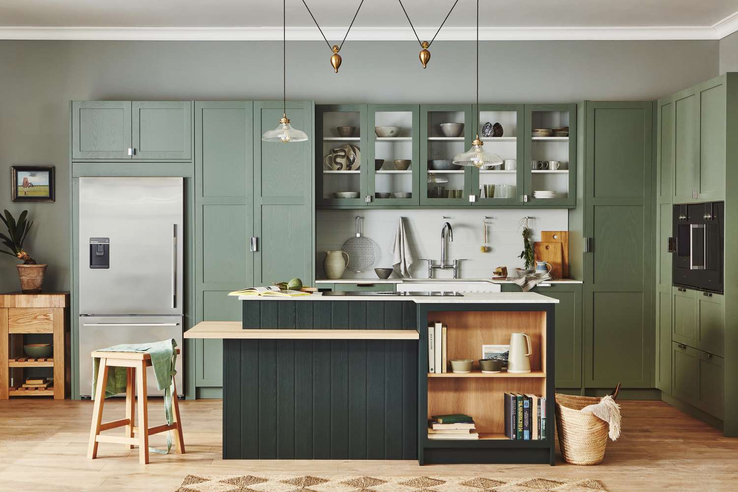 cuisine verte bicolore