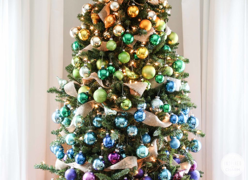 ruban en toile de jute pour arbre de noël