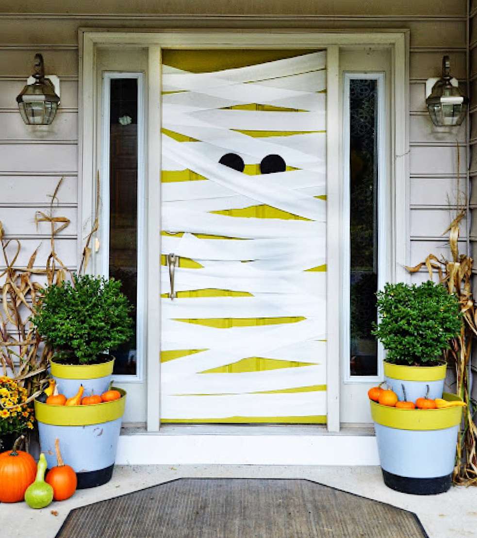 Halloween porte momie