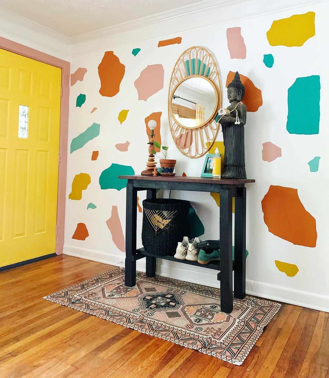 peinture murale en terrazzo
