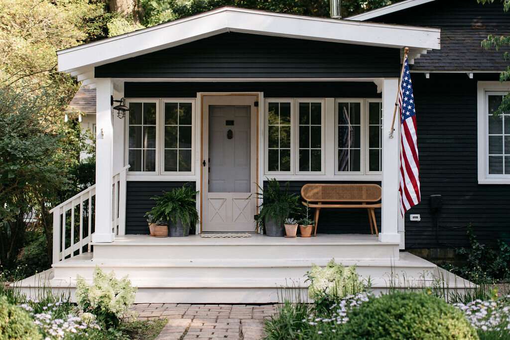 couleurs de l'extérieur d'une maison moderne gris anthracite 