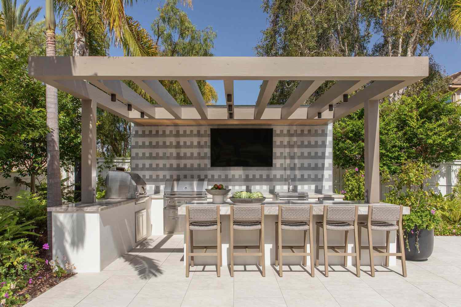 idées de bar et de grill dans l'arrière-cour