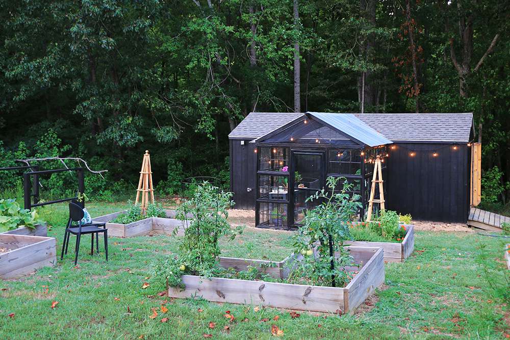 idées de lits de jardin surélevés dans l'arrière-cour