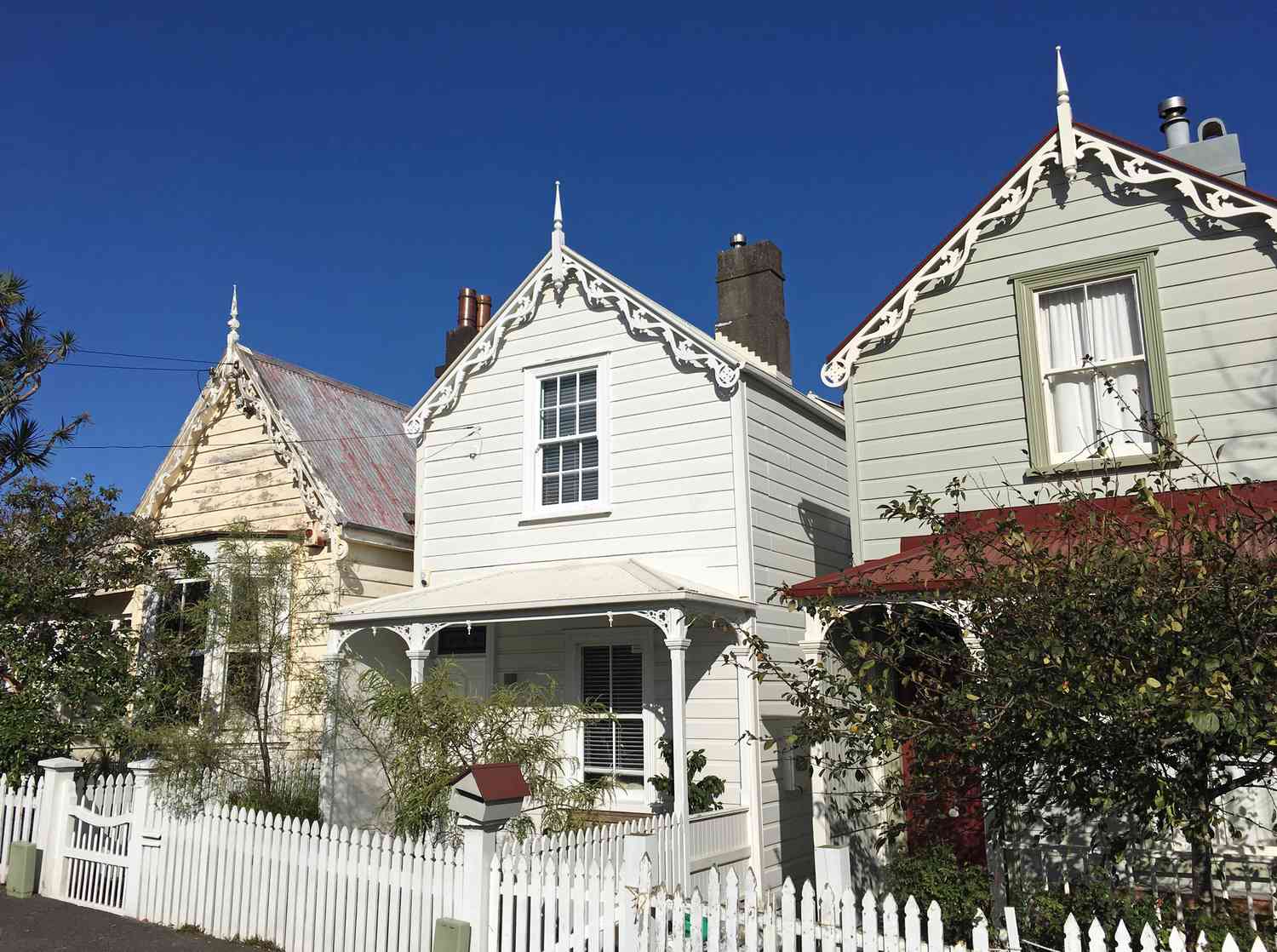 Maisons victoriennes de style cottage à Auckland, Nouvelle-Zélande