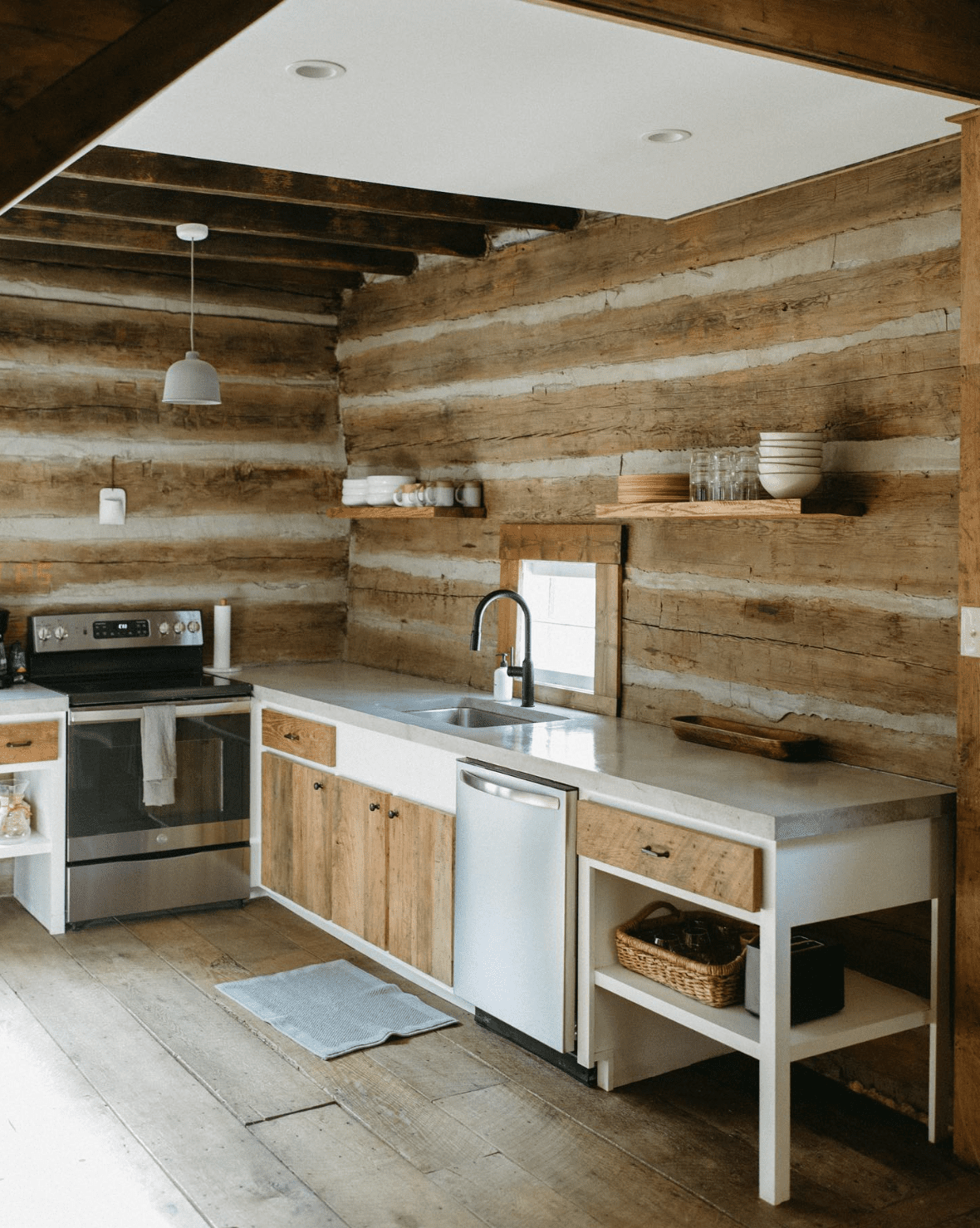 cuisine minimaliste en cabine