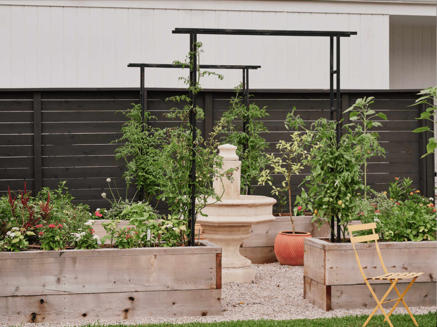 jardinières avec arche
