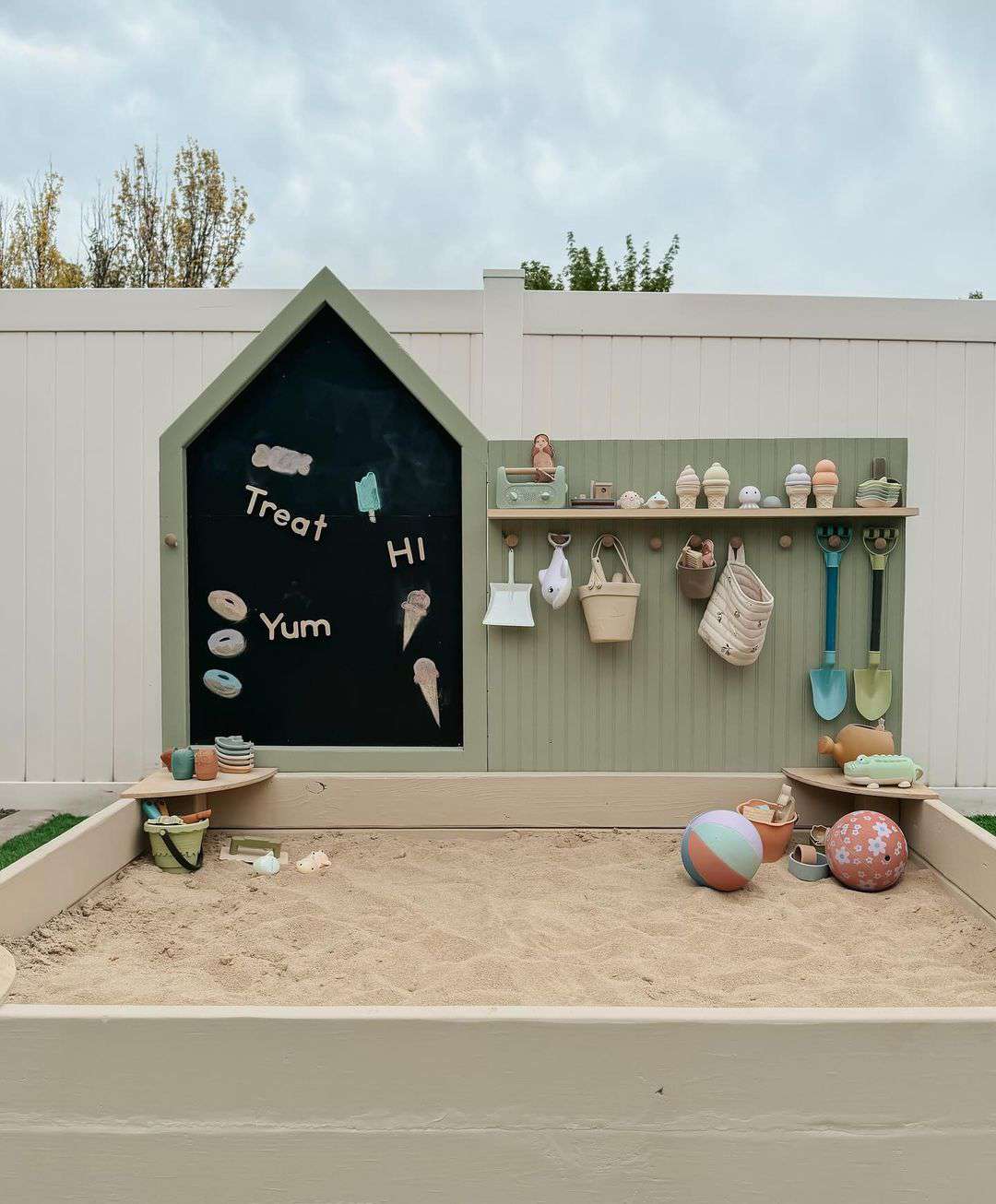 Bac à sable bricolé