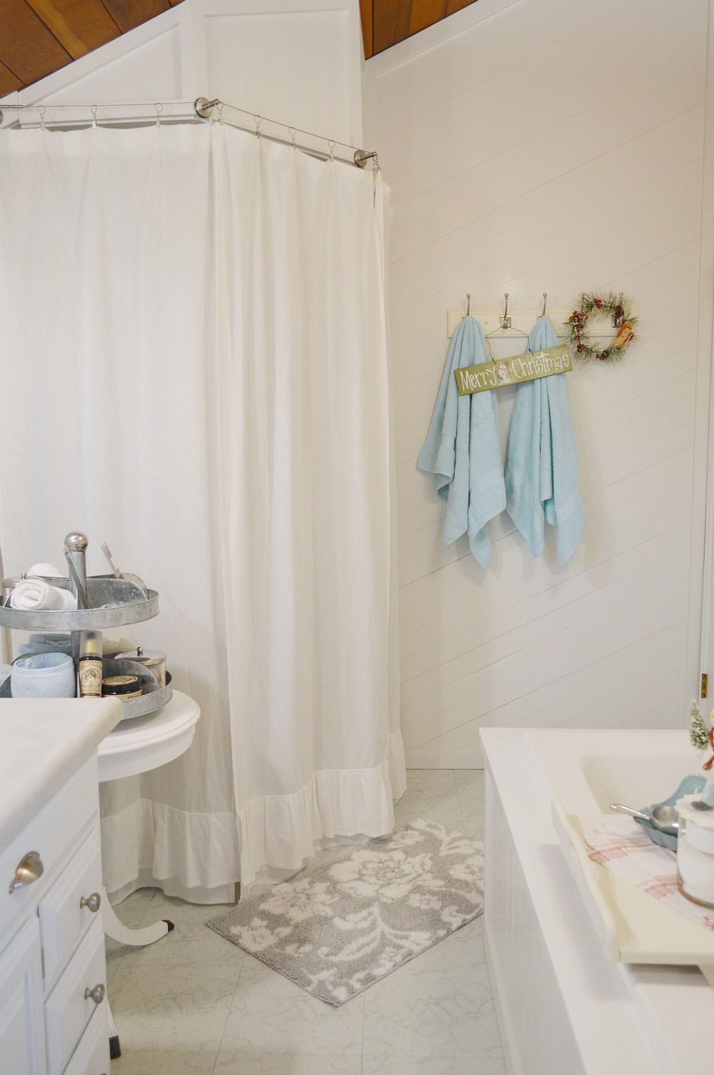 Couronne de Noël pour salle de bain