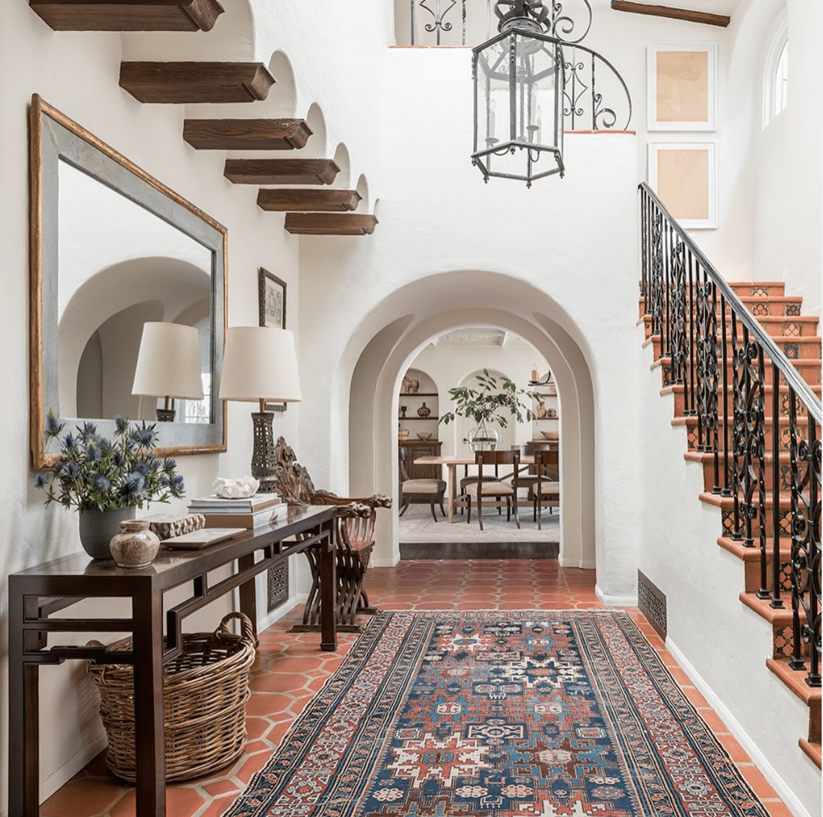 L'intérieur d'une maison coloniale espagnole.