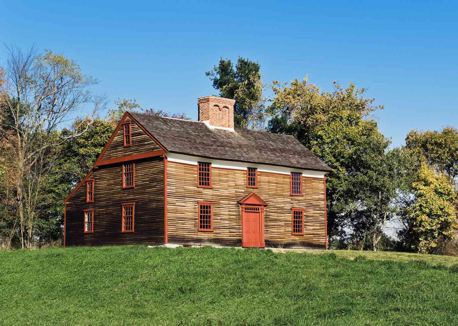 Maison en boîte à sel de la Nouvelle-Angleterre