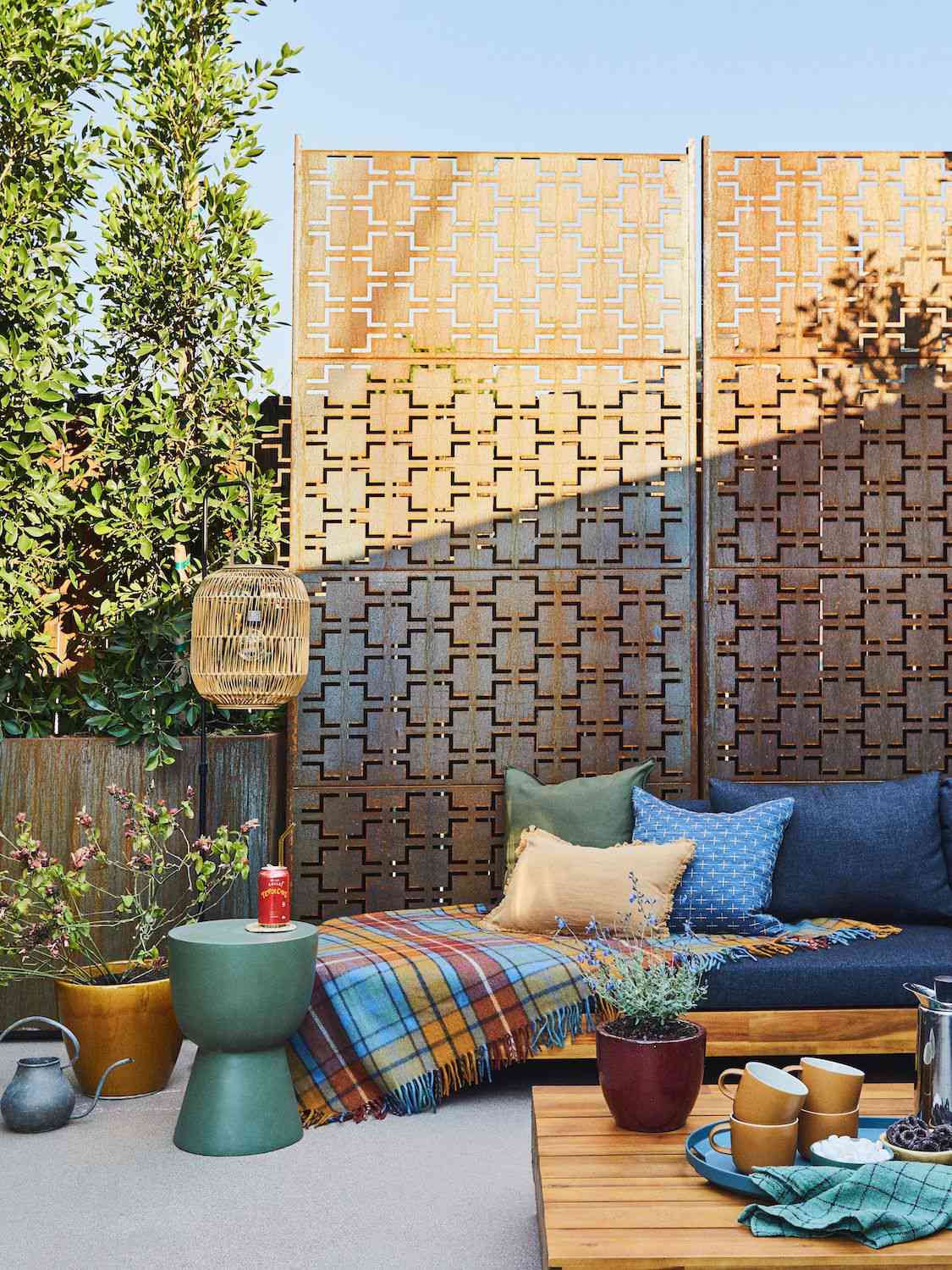 idées de paravent moderne pour jardin