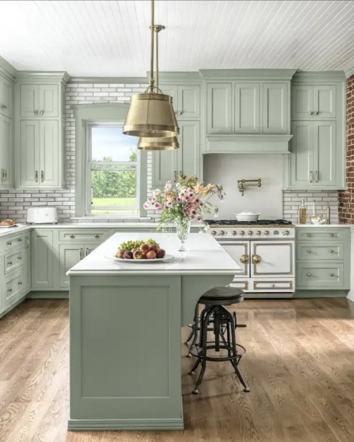 couleurs de peinture vert clair relaxantes pour cuisine