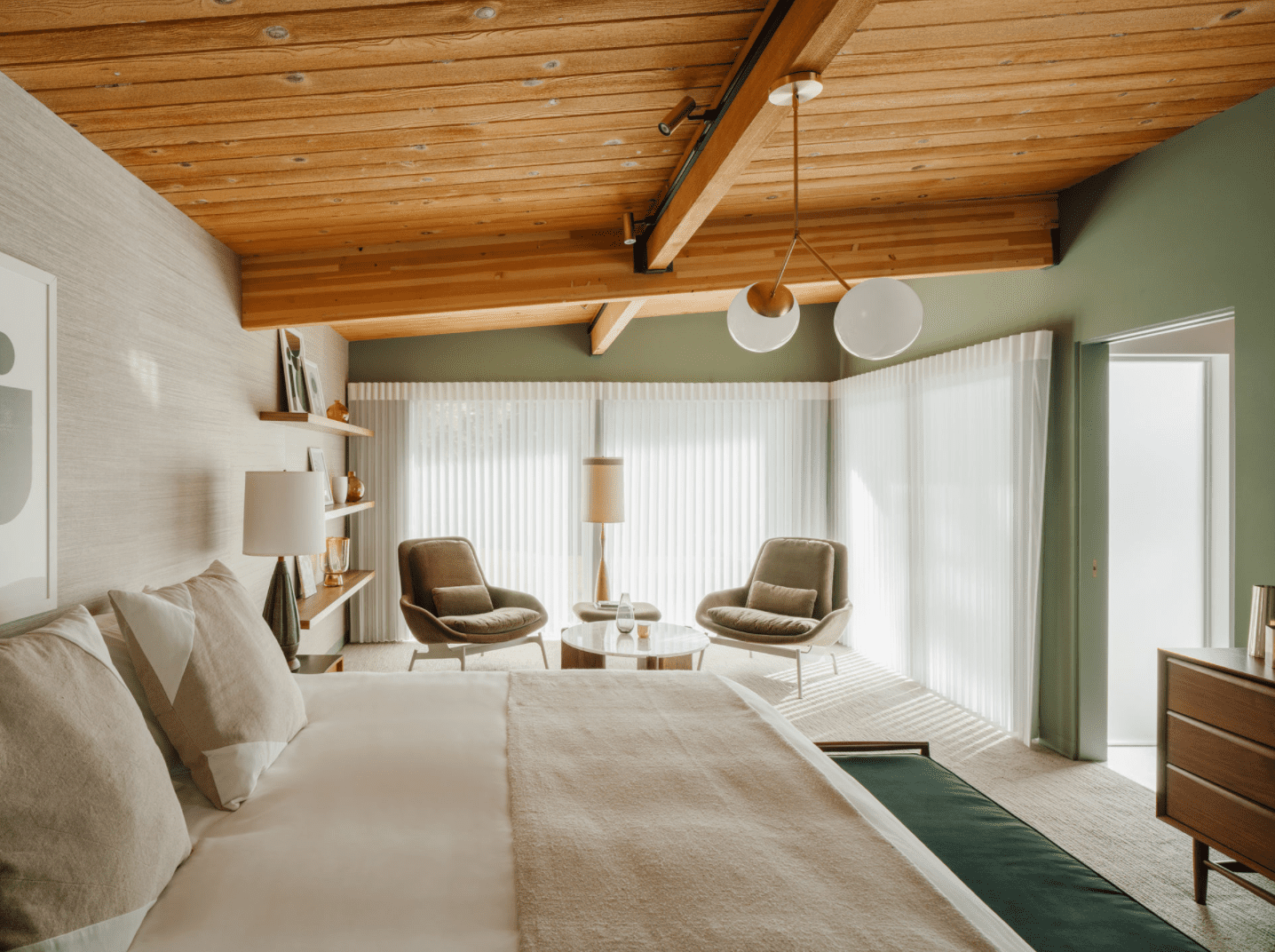 couleurs de peinture vert sauge relaxantes pour la chambre