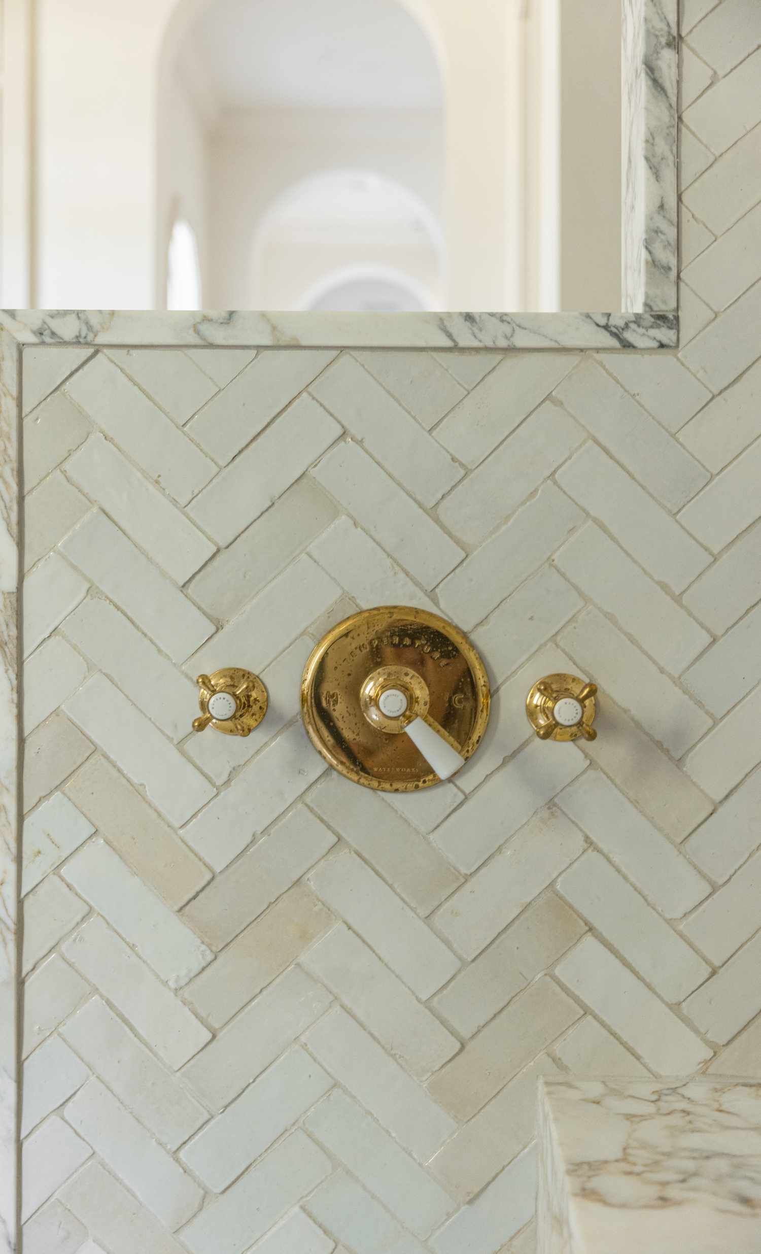beautiful tiling in a bathroom