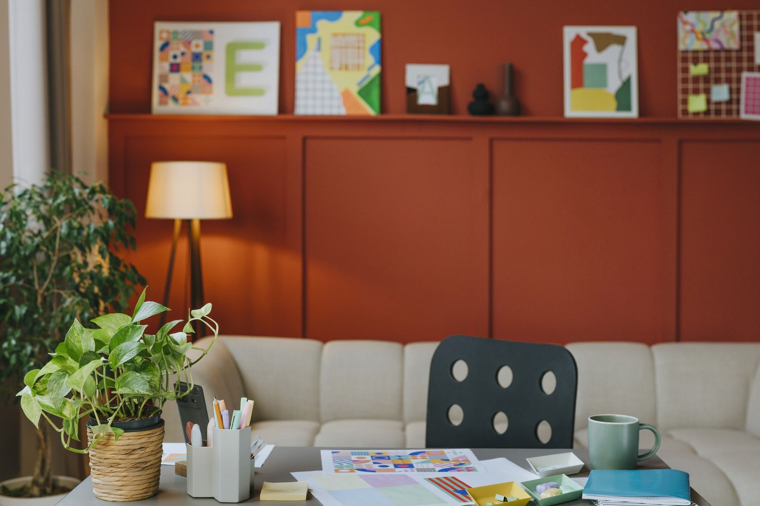 Un art de bureau distrayant