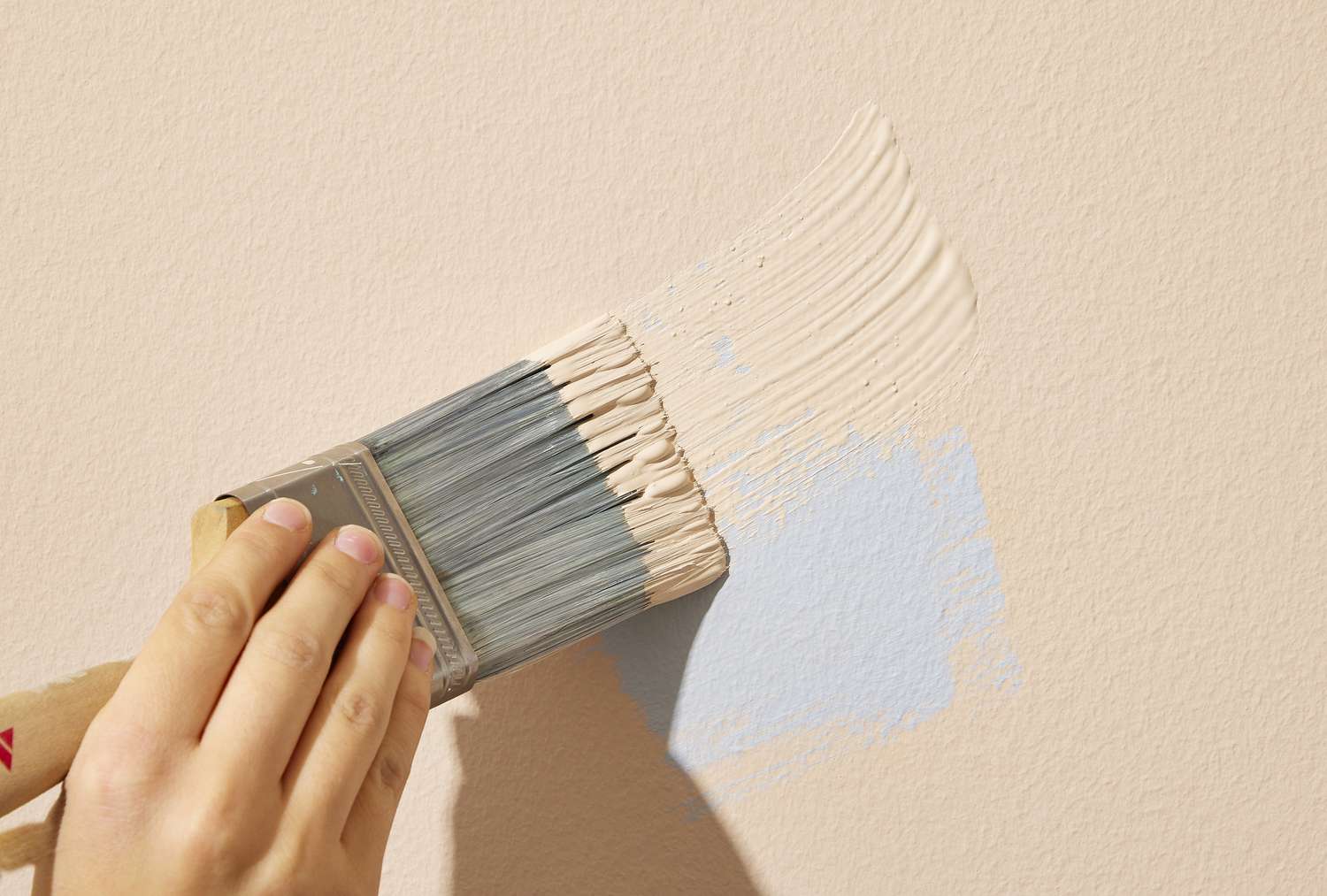 Painting over the touched up drywall patch