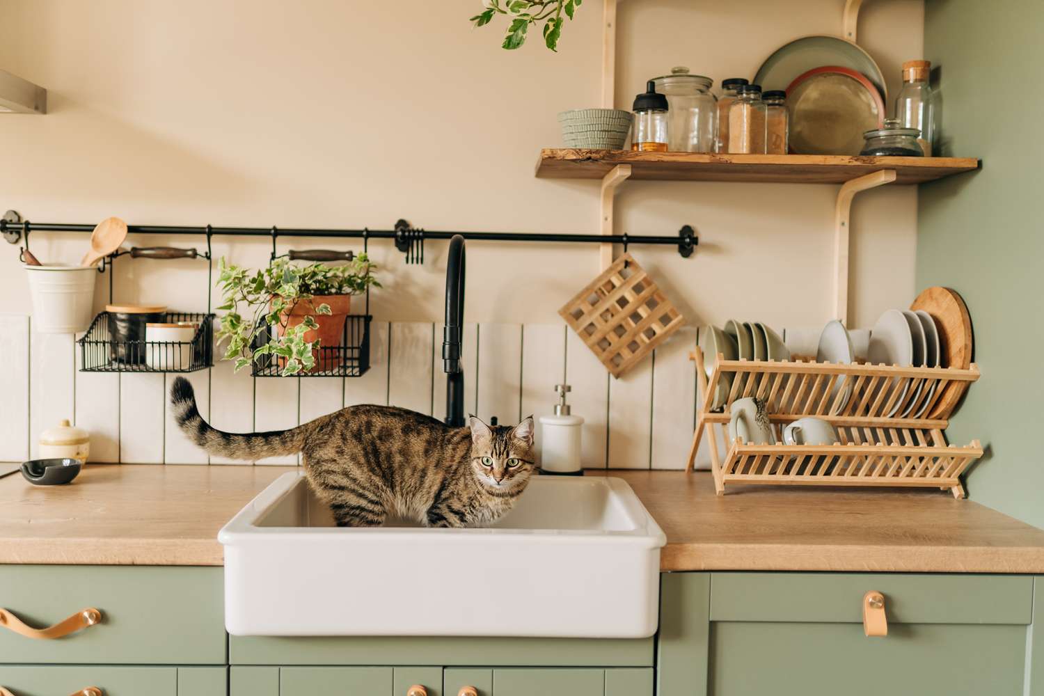off white kitchen