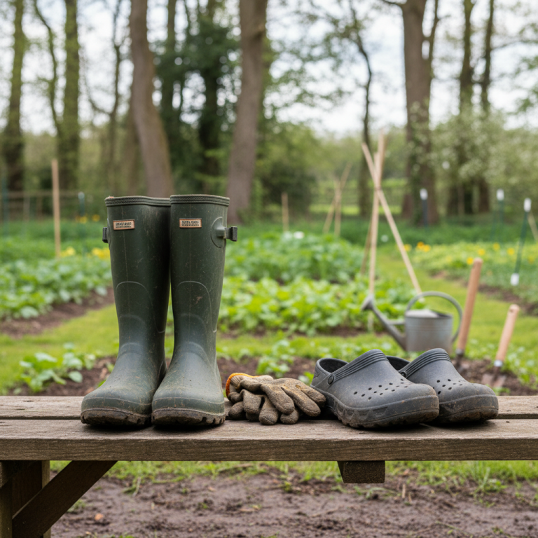Illustration réaliste sur Choisir des bottes adaptées au jardinage